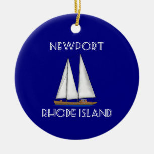 Newport Rhode Island Segeln Keramik Ornament