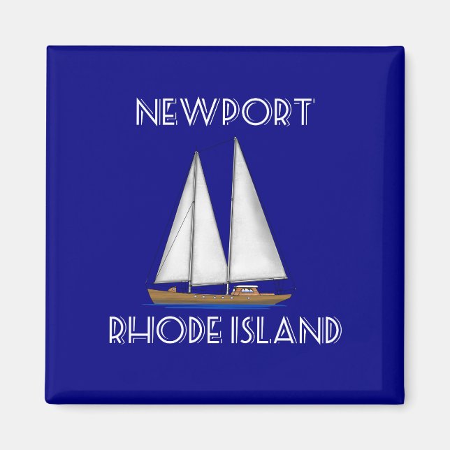 Newport Rhode Island Segeln Magnet (Vorne)