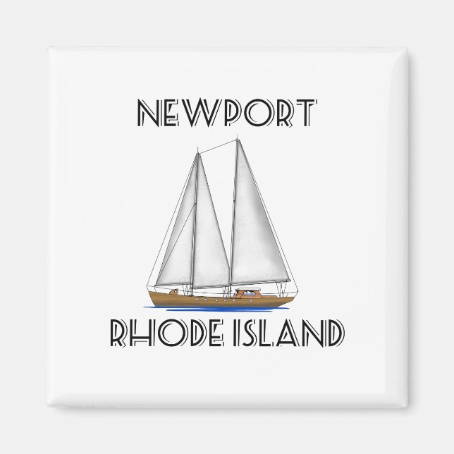 Newport Rhode Island Segeln Magnet (Vorne)