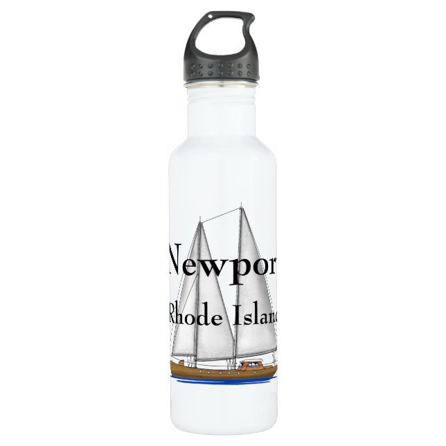 Newport Rhode Island Trinkflasche (Vorderseite)