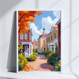 Newport Rhode Island Watercolor Poster