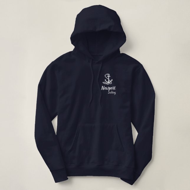 Newport Segelboot Hoodie (Design vorne)