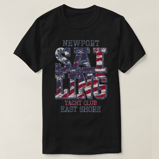 Newport Segelclub Vektorgrafiken für Sportbekleidu T-Shirt (Design vorne)