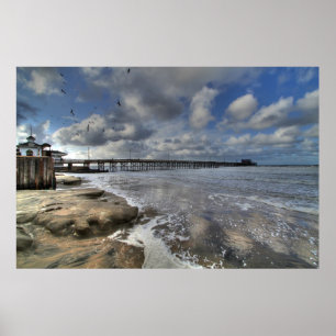 Newport-Strand Ca Poster