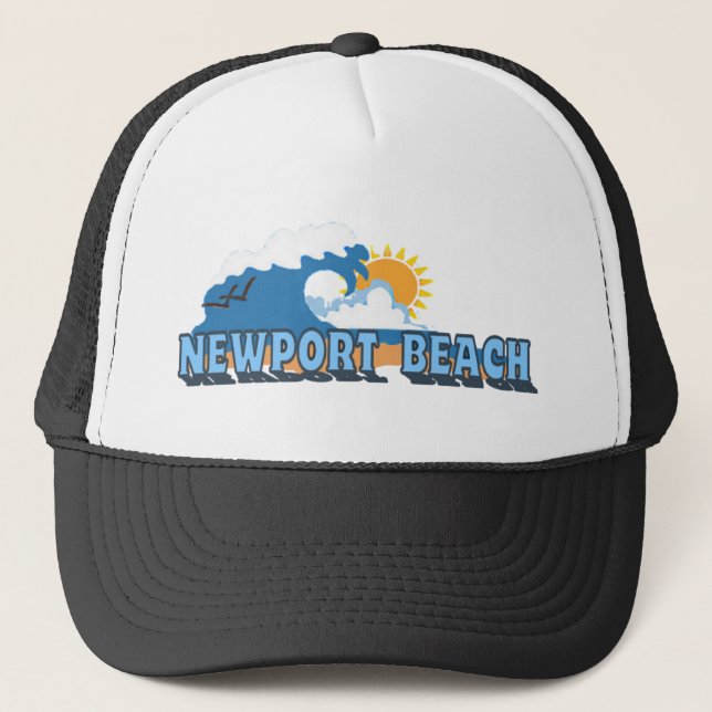 Newport-Strand Truckerkappe (Vorderseite)