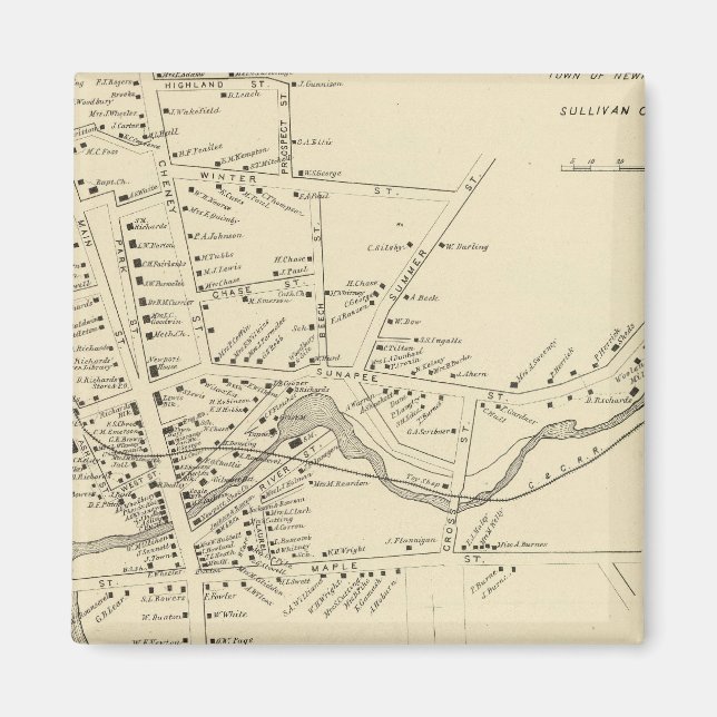 Newport, Sullivan Co Magnet (Vorne)