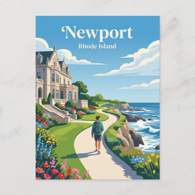 Newport USA Postkarte (Vorderseite)