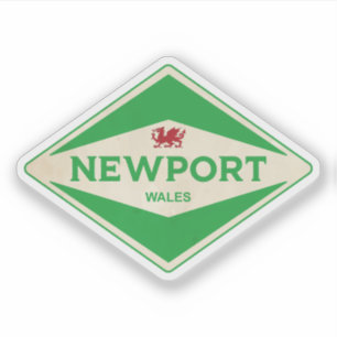 Newport Wales Vintag Aufkleber