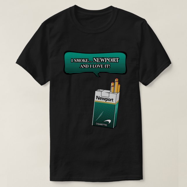 Newport Zigaretten Klassischer T - Shirt (Design vorne)