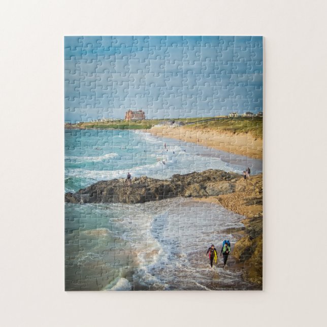 Newquay Fistral Beach bei Sunset Puzzle (Vertikal)