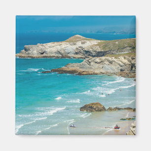 Newquay Strand in North Cornwall Magnet