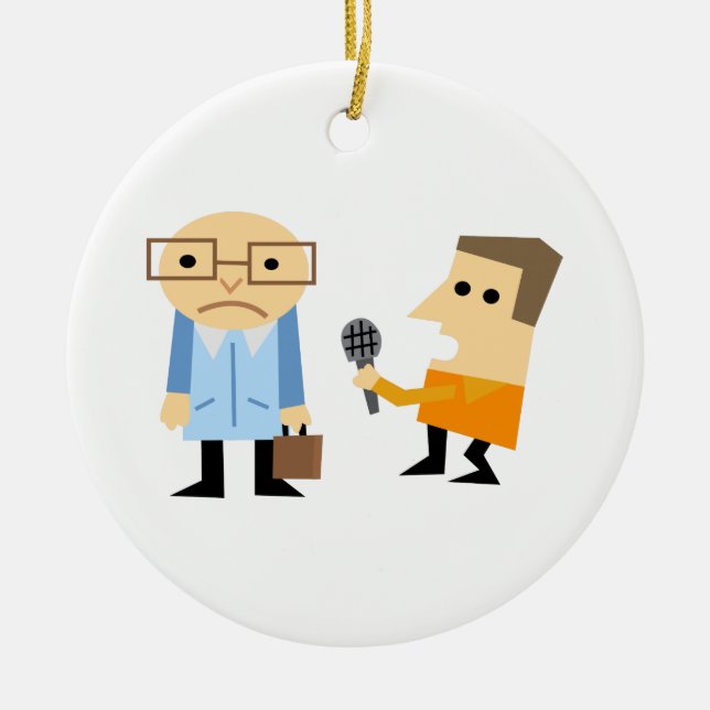 News-Interview Keramik Ornament (Vorne)