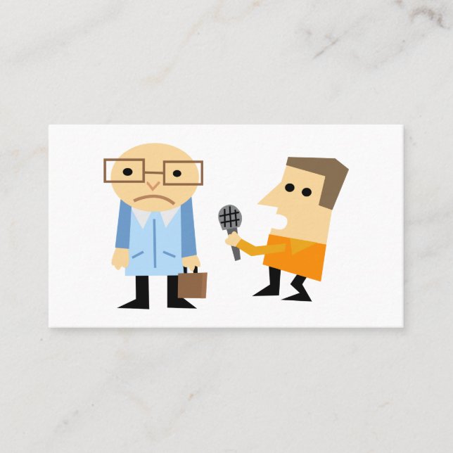 News-Interview Visitenkarte (Vorderseite)