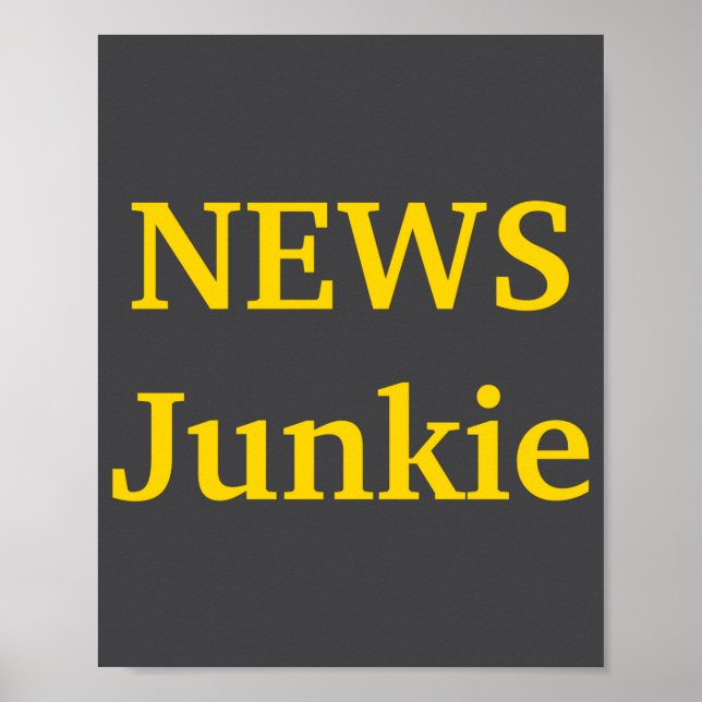 News Junkie  Poster (Vorne)