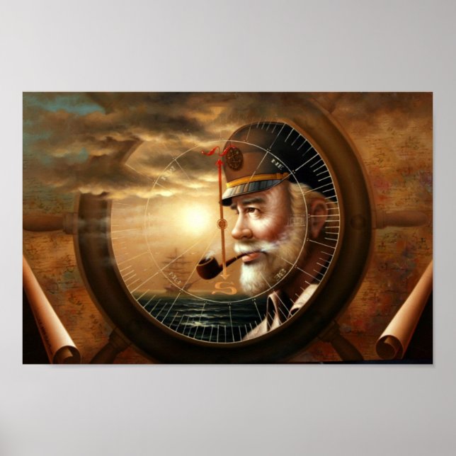 NEWS & Map Captain(Sea Captain) Poster (Vorne)