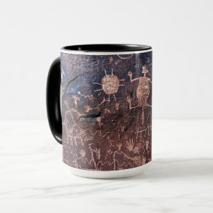 News Paper Rock versteinerten Forest National Park Tasse