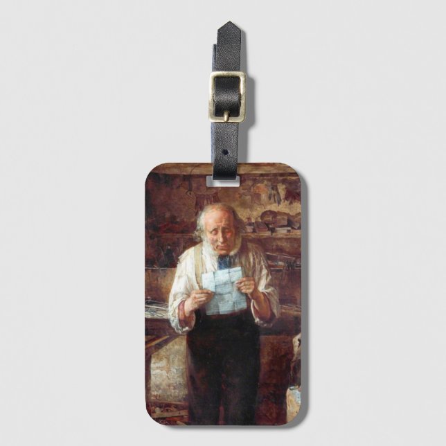 News von My Lad (von James Campbell) Gepäckanhänger (Vorderseite Vertikal)