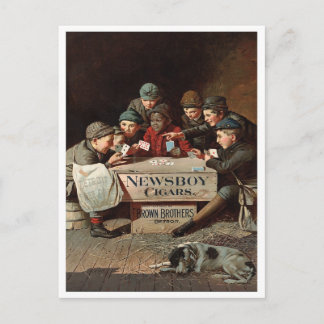 Newsboy Cigars, 1894 Postkarte