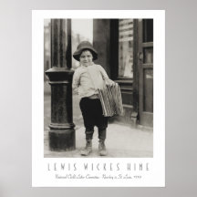 Newsboy in St. Louis von Lewis Wickes Hine