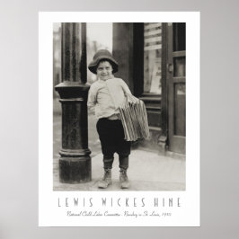 Newsboy in St. Louis von Lewis Wickes Hine Poster