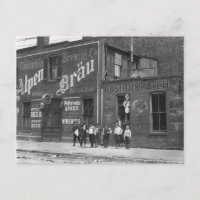 Newsboys Außerhalb eines Salons, 1910