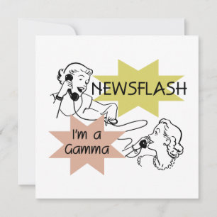Newsflash Ich bin ein Gamma-Tshirts und Geschenke