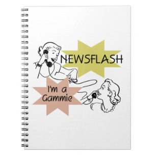 Newsflash Ich bin ein Gammie-Geschenk Notizblock