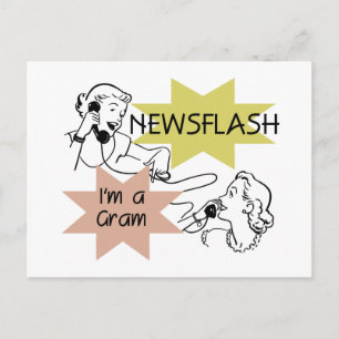 Newsflash Ich bin ein Gram T - Shirt und Geschenke Postkarte