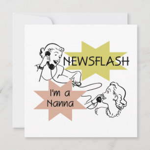Newsflash Ich bin ein Nanna T - Shirt und Geschenk