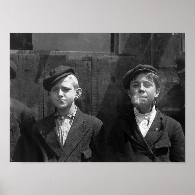 Newsies Smoking - St. Louis - 1910 Poster (Vorne)