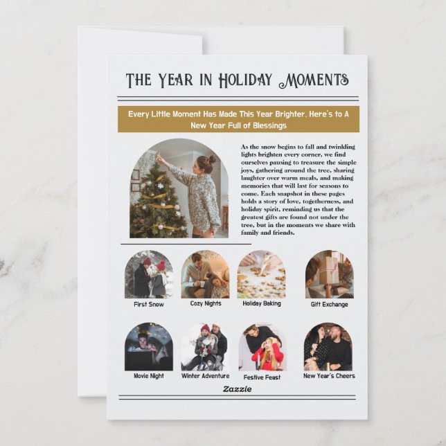 Newsletter Arch Foto Collage Weihnachten (Rückseite)