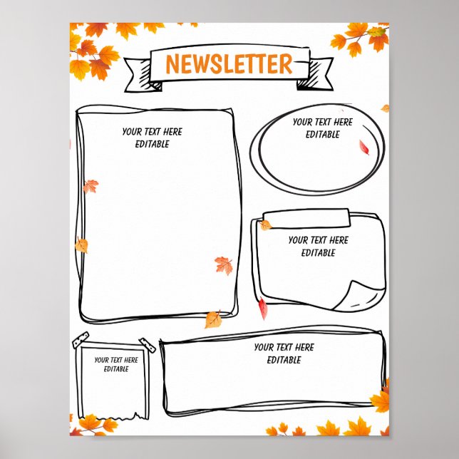 Newsletter der Herbstschule Poster (Vorne)