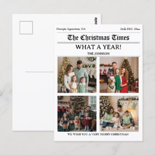 Newsletter-Foto der Weihnachtszeitungen Postkarte