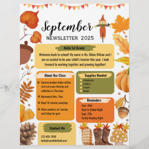 Newsletter September Flyer