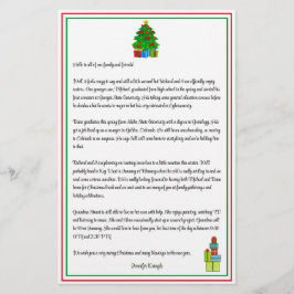 Newsletter "Weihnachtsbaum" Classic Red Green Cust