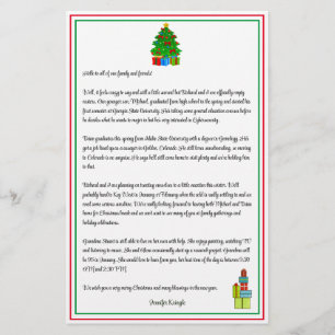 Newsletter "Weihnachtsbaum" Classic Red Green Cust