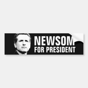 NEWSOM DES PRÄSIDENTEN AUTOAUFKLEBER