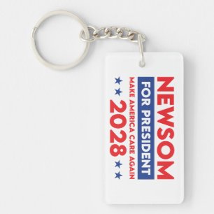 Newsom für den Schlüsselanhänger 2028