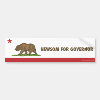 Newsom für Gouverneur-Kalifornien-Flagge Autoaufkleber
