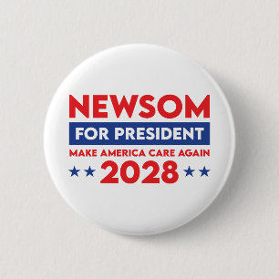 Newsom für Präsident 2028 Button