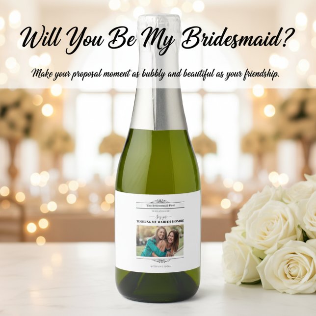 Newspaper Bridesmaid Proposal Retro Script Font (Von Creator hochgeladen)