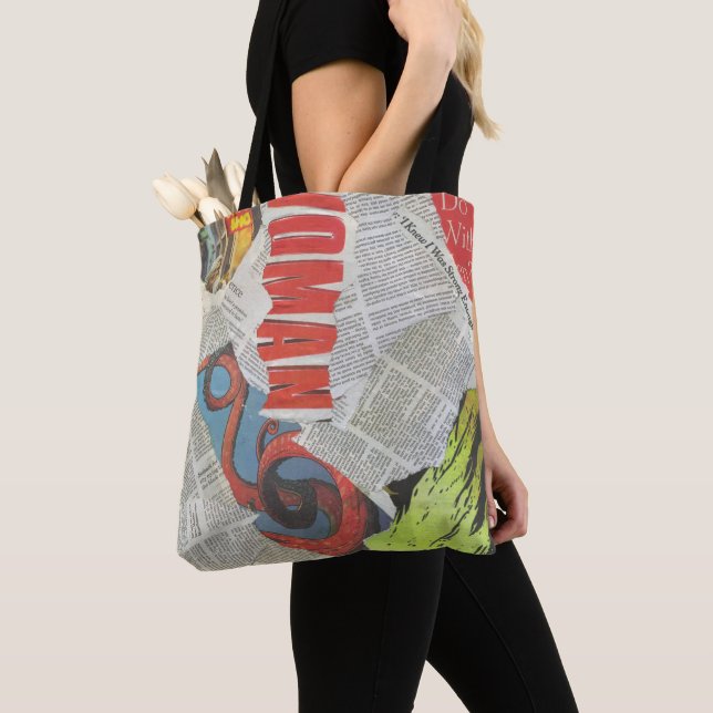 Newspaper Collage Tote Bag (Von Nahem)