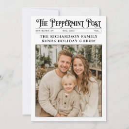 Newspaper Family Year in Review Foto Weihnachten