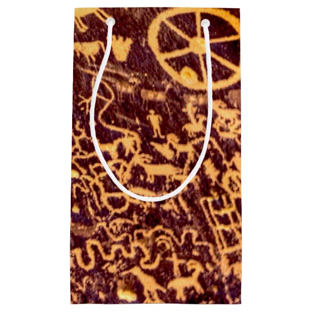 Newspaper Rock Amerikanische Ureinwohner Utah Kleine Geschenktüte (Vorderseite)