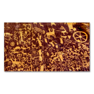 Newspaper Rock Amerikanische Ureinwohner Utah Magnetische Visitenkarte