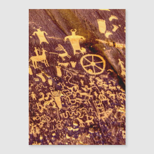 Newspaper Rock Amerikanische Ureinwohner Utah Magnetkarte