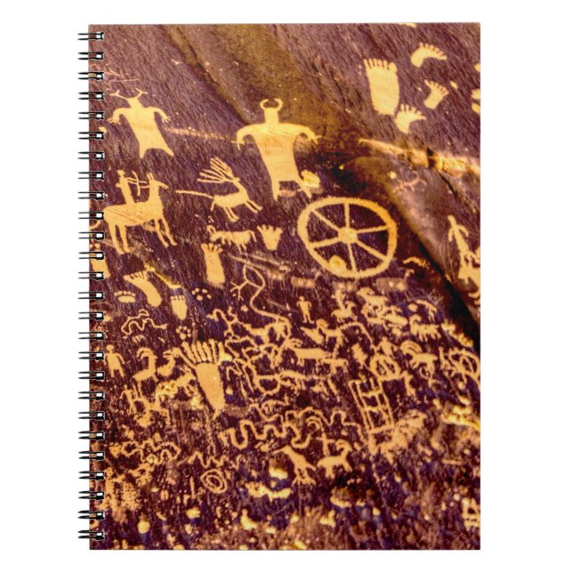 Newspaper Rock Amerikanische Ureinwohner Utah Notizblock (Vorderseite)