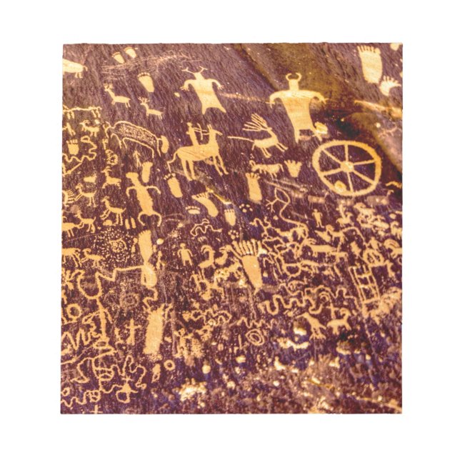 Newspaper Rock Amerikanische Ureinwohner Utah Notizblock (Vorderseite)