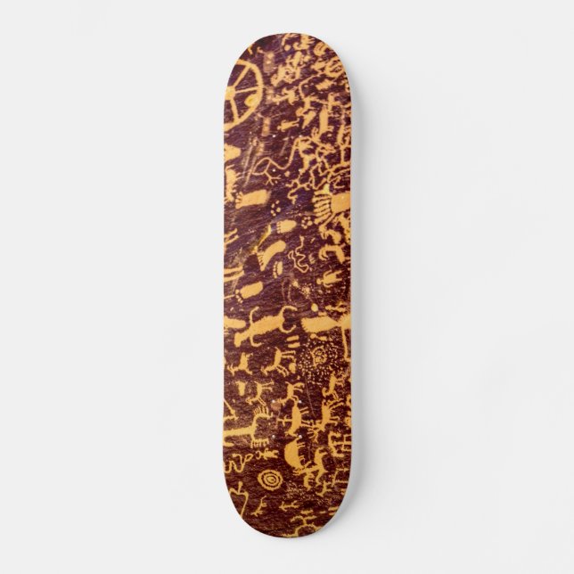 Newspaper Rock Amerikanische Ureinwohner Utah Skateboard (Vorderseite)