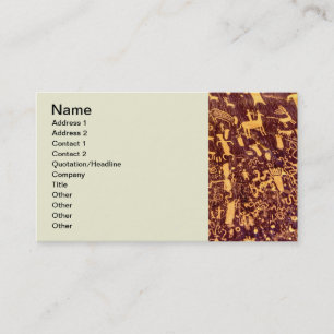 Newspaper Rock Amerikanische Ureinwohner Utah Visitenkarte